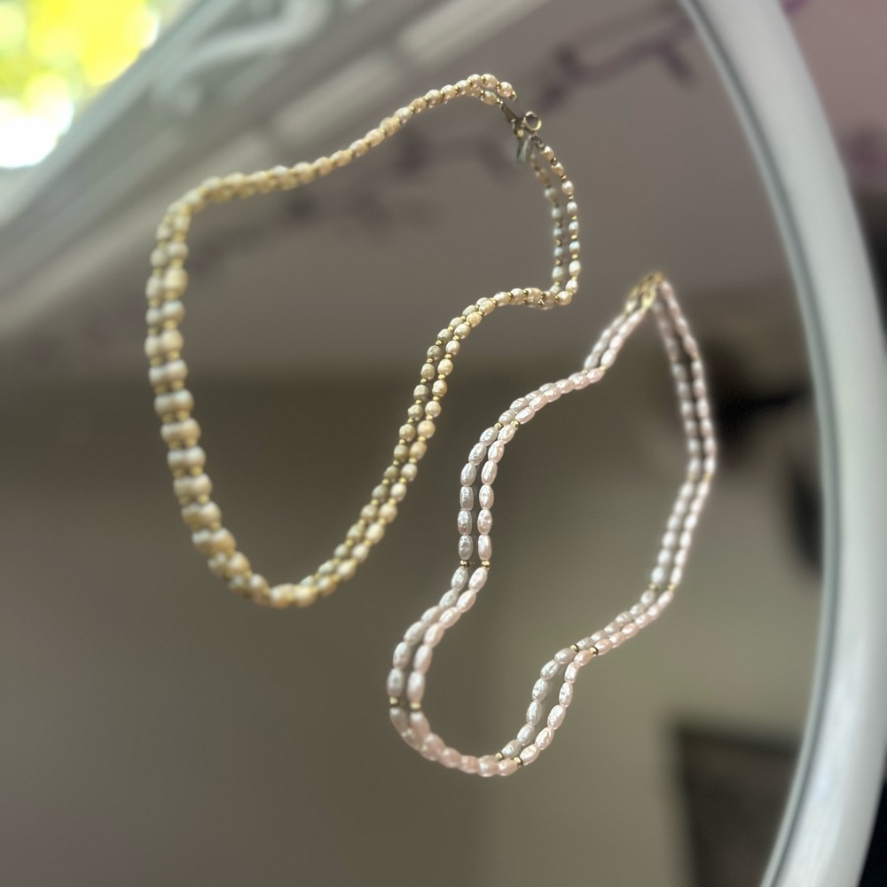 Elegant Pearl Necklace Set